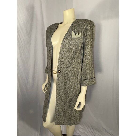 Vintage 90s Women’s Longline Blazer Jacket – Perceptions by Irene B – Size 16 – - Picture 1 of 16